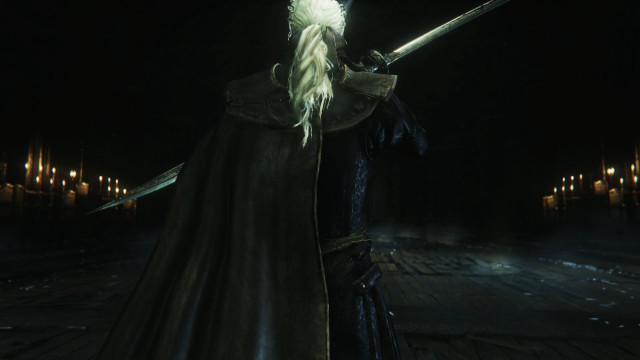 Man black dress sword dark free wallpaper - medium preview image