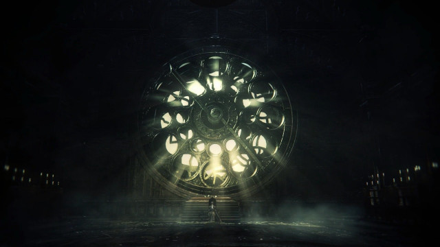 Darkroom clock person kinetic art free wallpaper - medium preview image