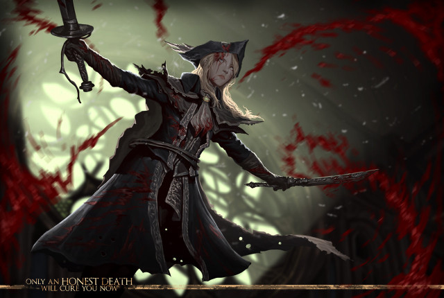Darkside character sword hat blood free wallpaper - medium preview image