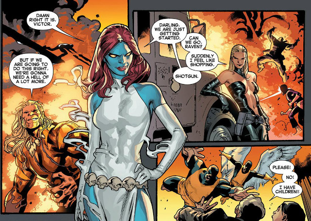 Comic autumn fire woman man free wallpaper - medium preview image