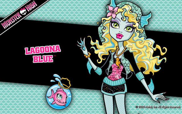 Cartoon heart blue background pink free wallpaper - medium preview image