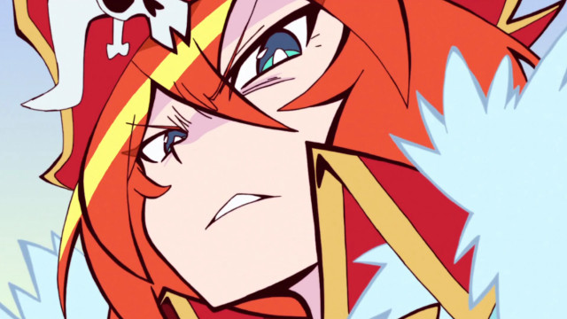 Woman red hair pirate hat free wallpaper - medium preview image