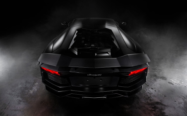 Black sports car hood up #2 free wallpaper - medium preview image