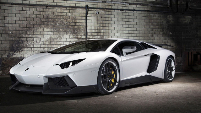 White black sports car garage #2 free wallpaper - medium preview image