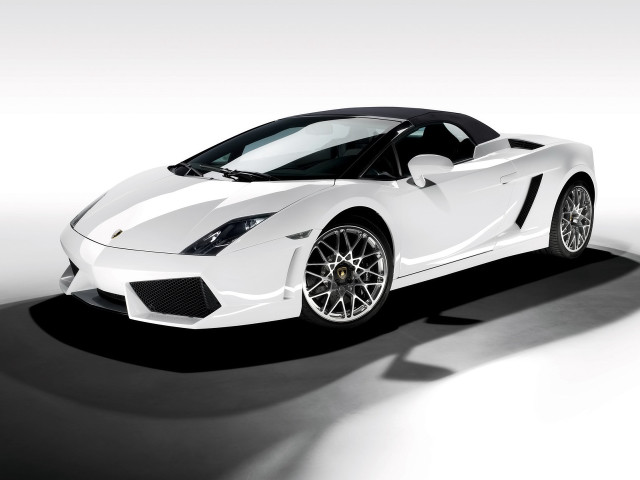 White sports car studio shadow free wallpaper - medium preview image