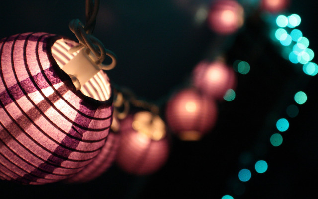 String of lights hanging in #2 free wallpaper - medium preview image