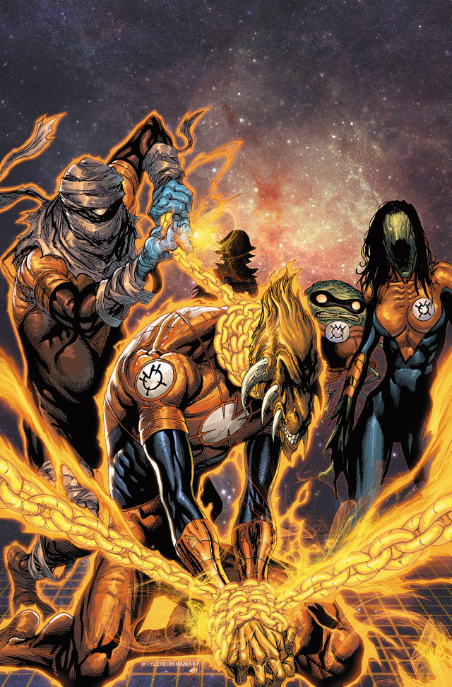 Superheroes space fireball man gun free wallpaper - medium preview image