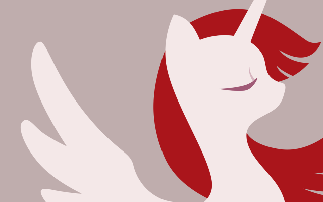 Red white unicorn eyes closed free wallpaper - medium preview image