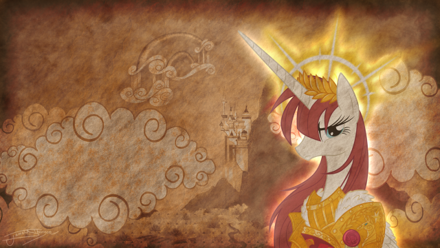 Princess crown castle clouds sun free wallpaper - medium preview image