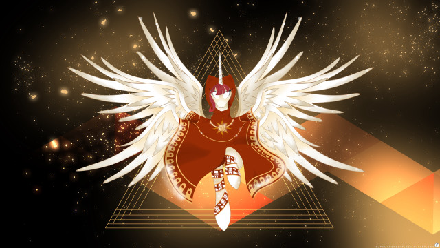 Angel wings water triangle diamond free wallpaper - medium preview image