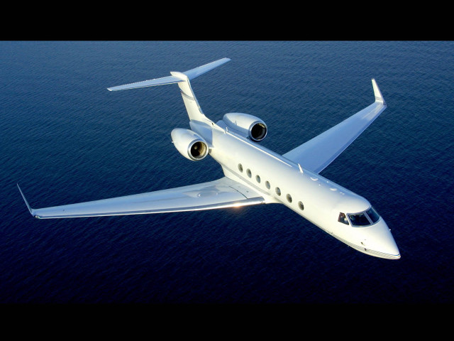 White jet ocean sunny sky free wallpaper - medium preview image