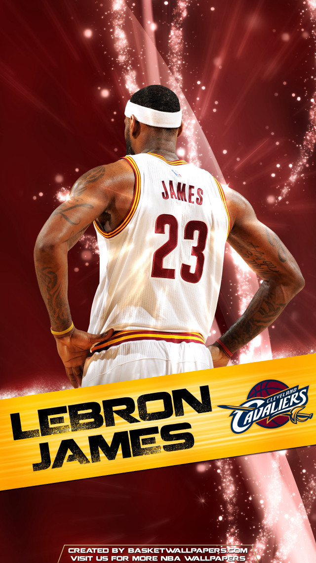 Lebron james poster red background free wallpaper - medium preview image
