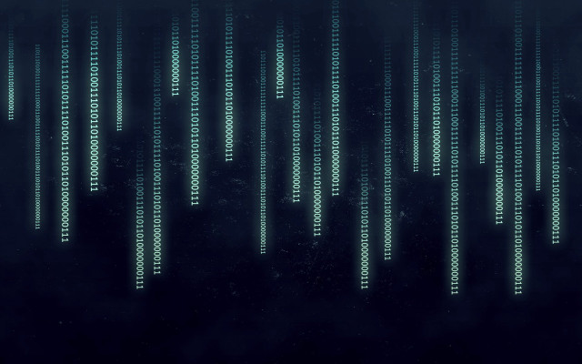 Dark background green numbers black free wallpaper - medium preview image
