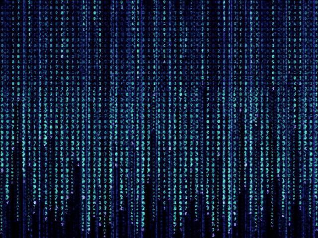 Blue background small numbers pattern free wallpaper - medium preview image