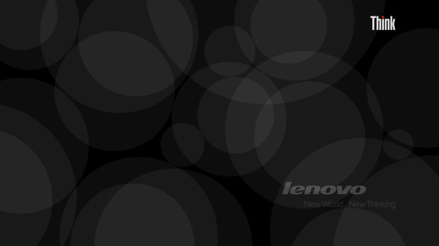 Black white circles background lenovo free wallpaper - medium preview image