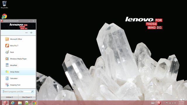 Computer screen crystals lenovo logo free wallpaper - medium preview image