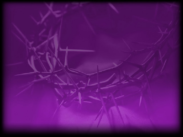 Purple crown of thorns cross free wallpaper - medium preview image