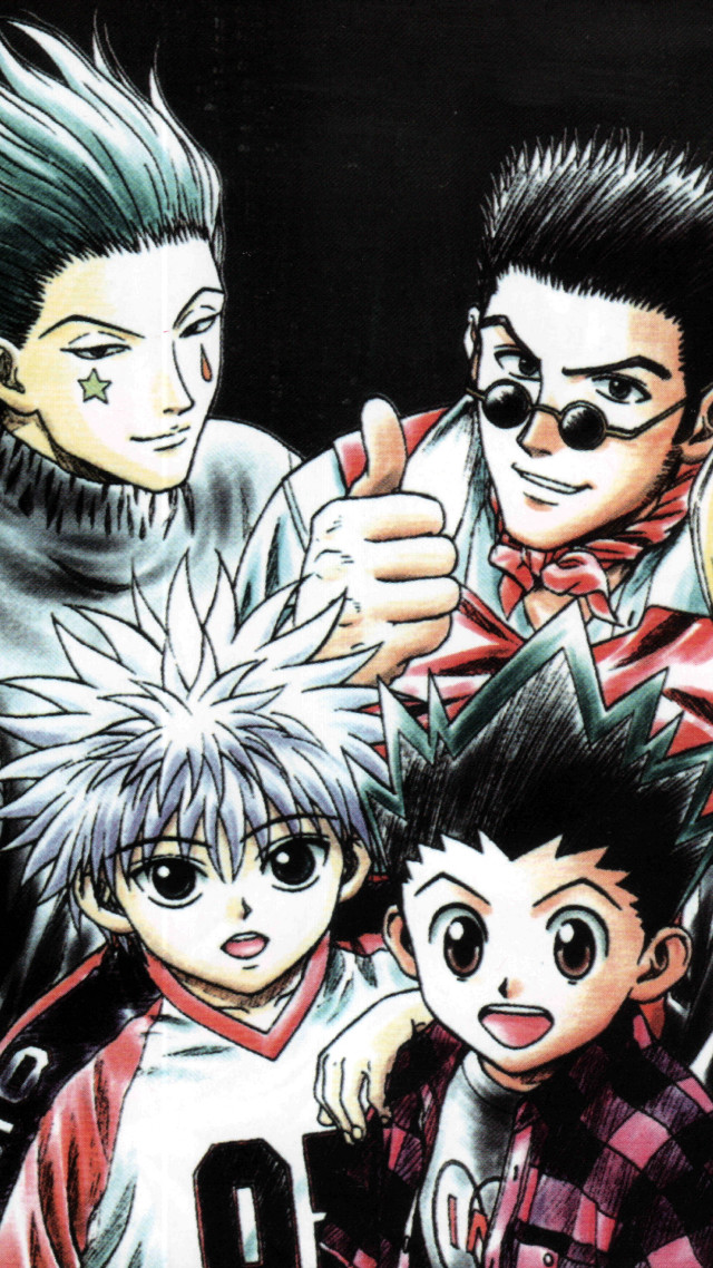 Anime characters group pose photo free wallpaper - medium preview image
