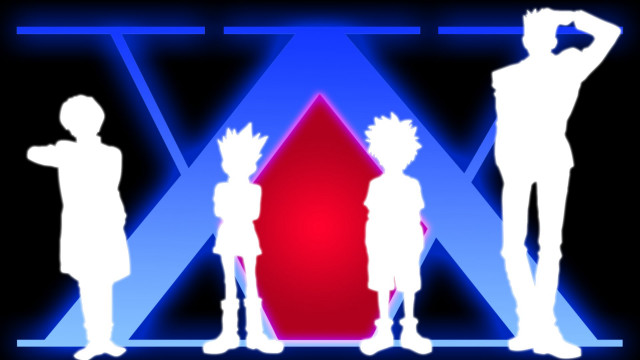 Group people red blue triangle free wallpaper - medium preview image