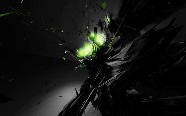 Black green abstract background green free wallpaper - medium preview image