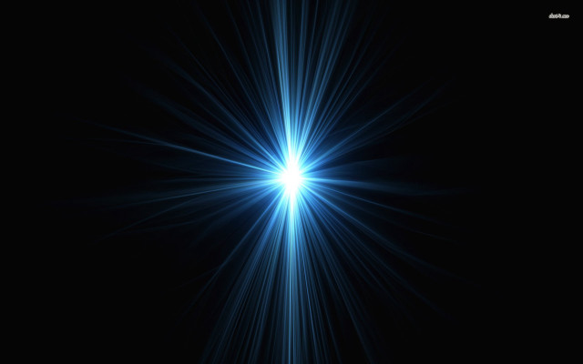 Bright blue star dark sky free wallpaper - medium preview image