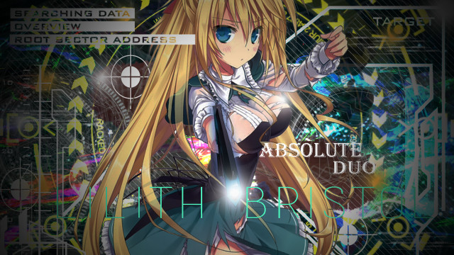 Girl blonde hair sword hand free wallpaper - medium preview image