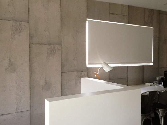 White counter light concrete wall free wallpaper - medium preview image