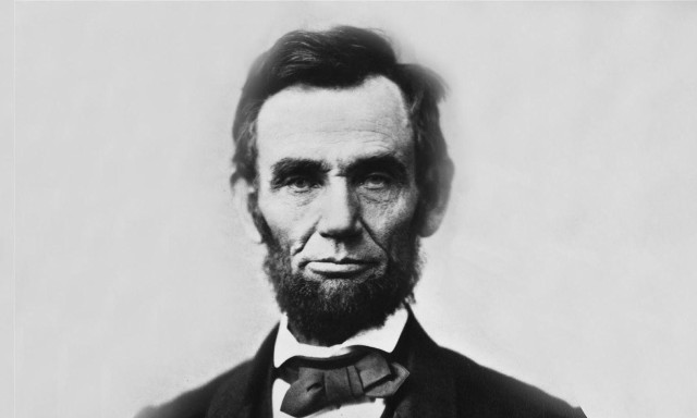 Abraham lincoln black and white free wallpaper - medium preview image