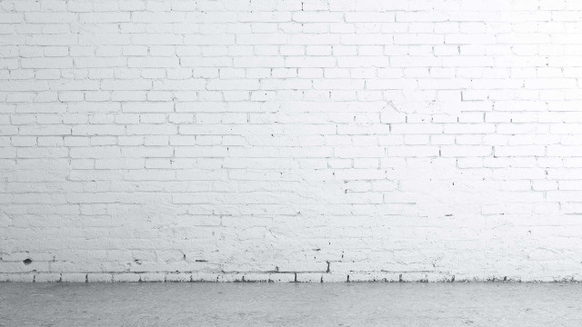 Person standing white brick wall free wallpaper - medium preview image