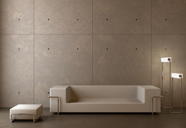 White couch table hole wall free wallpaper - medium preview image