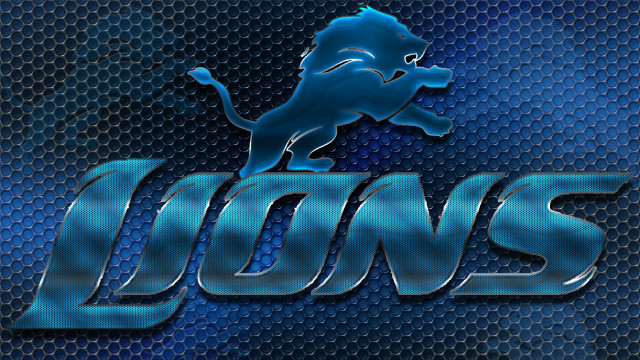 Lions logo blue background image free wallpaper - medium preview image