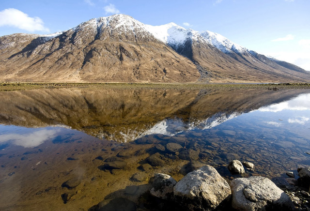 Mountain range reflection still lake #8 free wallpaper - medium preview image