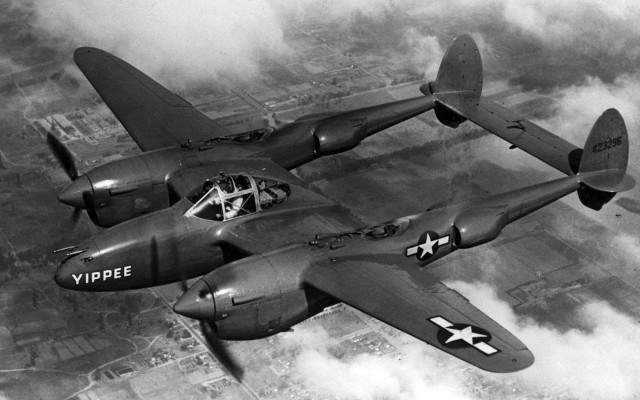 Fighter plane black white sky free wallpaper - medium preview image