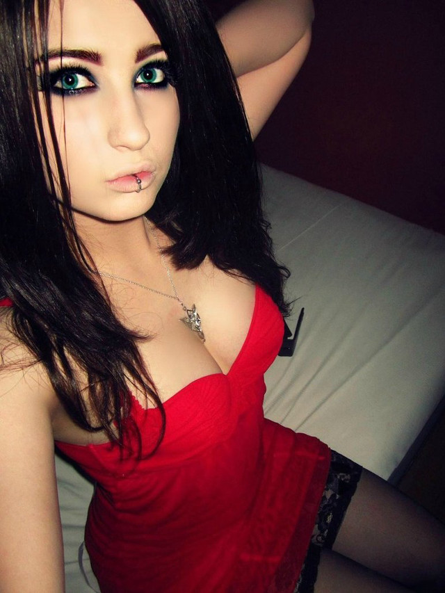 Woman red dress pose hand #3 free wallpaper - medium preview image