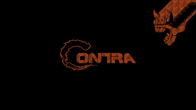 Black background red orange logo free wallpaper - medium preview image