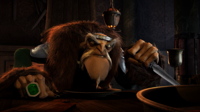 Cartoon character knife plate fork free wallpaper - medium preview image
