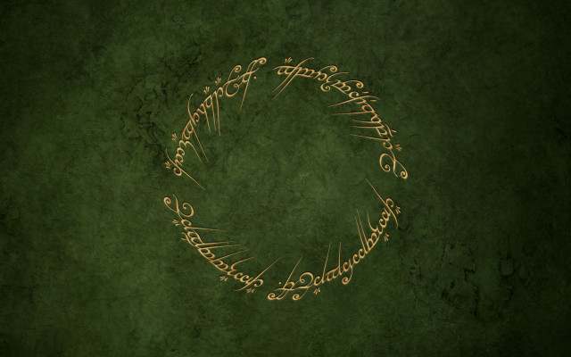 Green background gold circle fire free wallpaper - medium preview image