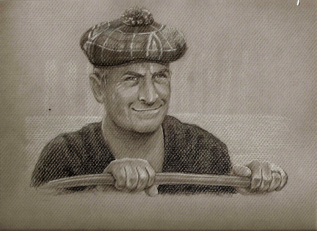 Man hat baseball bat smiling free wallpaper - medium preview image