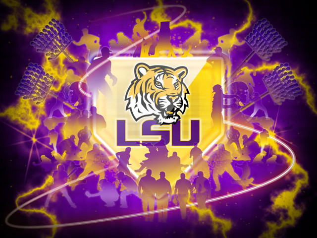 Lsu logo people purple yellow #2 free wallpaper - medium preview image
