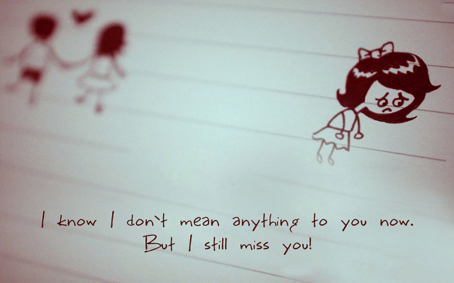 Girl bow drawing message written free wallpaper - medium preview image