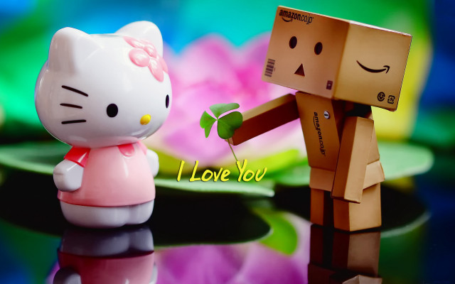 Hello kitty lego man flower free wallpaper - medium preview image