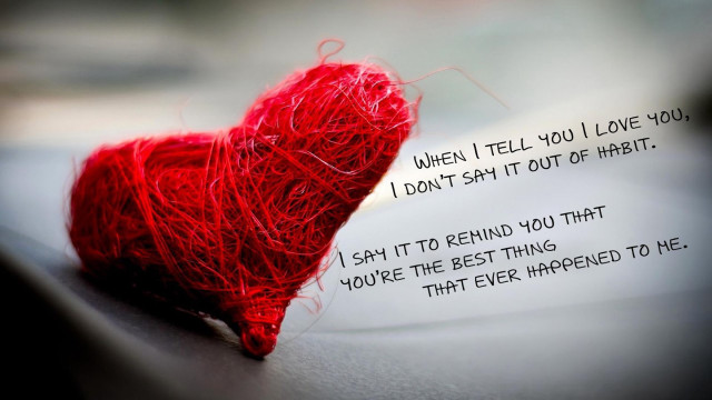 Red heart poem table string #3 free wallpaper - medium preview image
