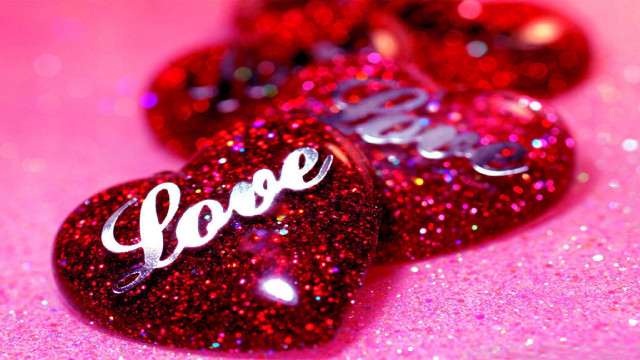 Three hearts love pink background #6 free wallpaper - medium preview image