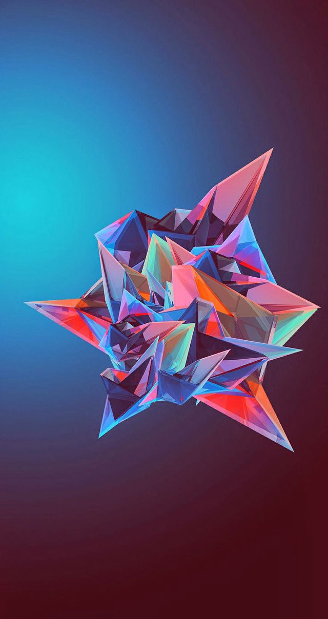 Colorful abstract star blue red free wallpaper - medium preview image