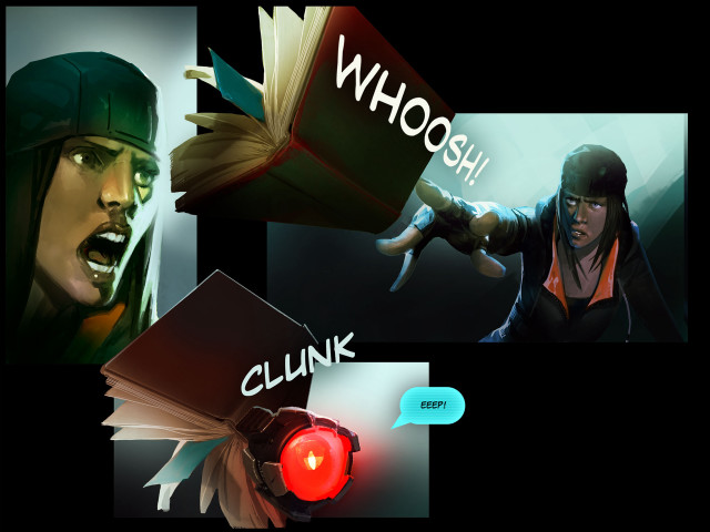 Man woman comic strip books free wallpaper - medium preview image