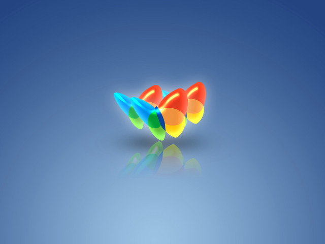 Colorful object blue background reflection free wallpaper - medium preview image