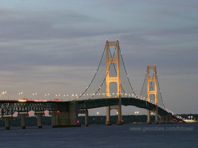 Bridge water lights sky clouds free wallpaper - medium preview image