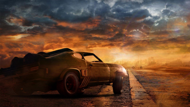 Car driving road sky clouds #3 free wallpaper - medium preview image
