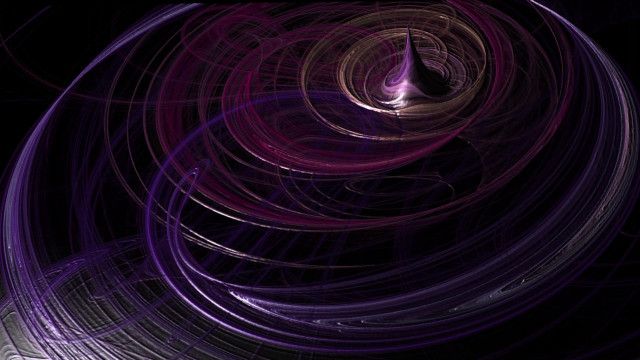 Purple swirl black background white free wallpaper - medium preview image
