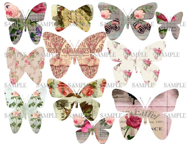 Butterflies different designs colorful variety free wallpaper - medium preview image